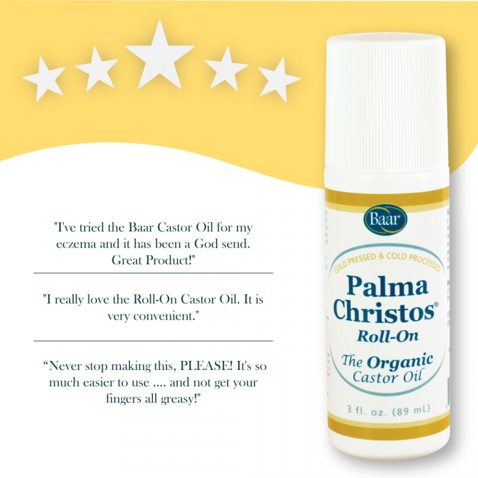 Palma Christos Roll-On, Organic Castor Oil